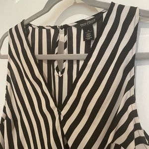 White House Black Market Striped Sleeveless Top